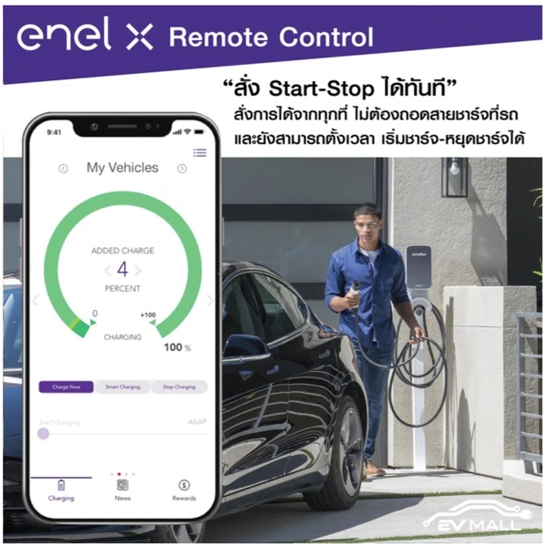 remote control - smart ev charger - enel x juicebox - evmall